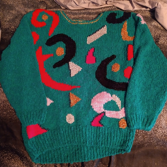 Vintage 80s Bonnie & Billy by Holly Sweater - Picture 1 of 4